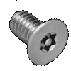 Flat Head Pin In Six Lobe 18/8 Stainless Steel Machine Screws